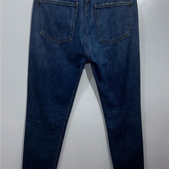 Citizens Of Humanity Blue Straight Jeans with Distressed Detail - Picture 9 of 12